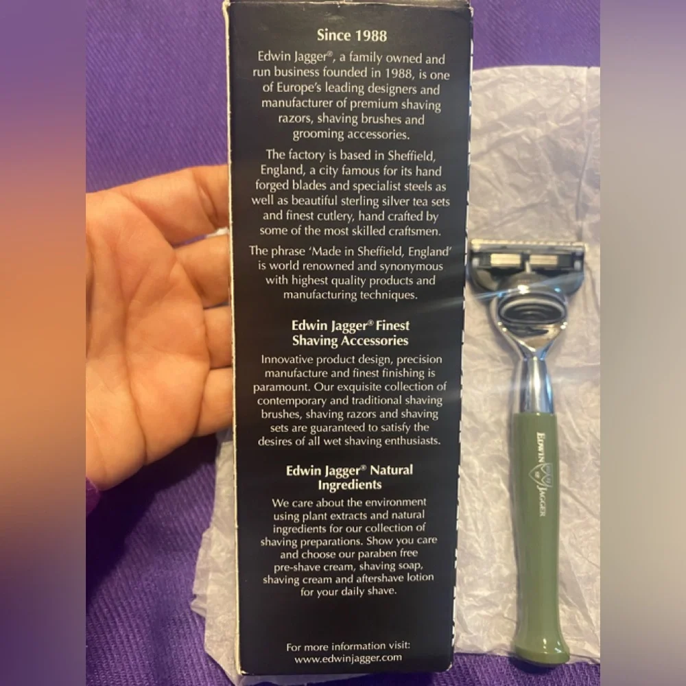 Edwin Jagger Bulbous Gillette Fusion ProGlide Razor new
